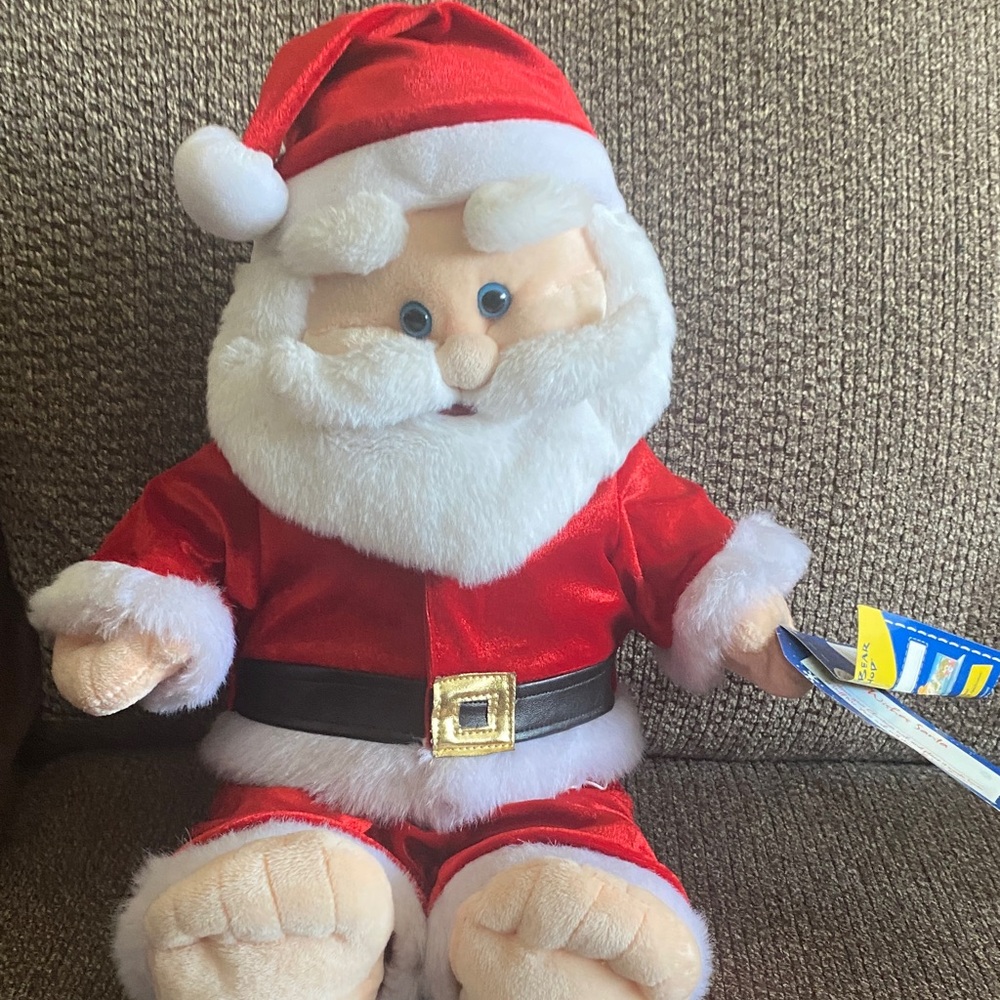 Build-A-Bear Santa Plush in Red and White